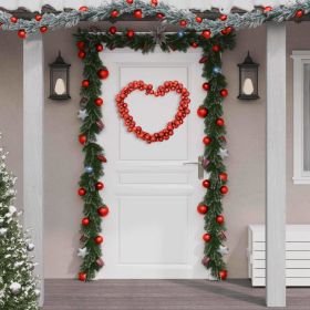 Christmas Balls Garland Red 68.9" Polystyrene