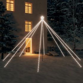 Christmas Tree Lights Indoor Outdoor 800 LEDs Cold White 16 ft