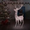 XXL Acrylic Christmas Reindeer 250 LED 6 ft Warm White