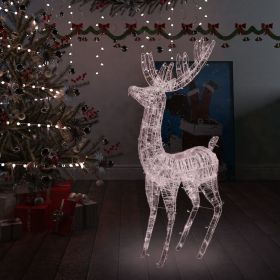 XXL Acrylic Christmas Reindeer 250 LED 6 ft Warm White