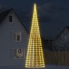 Christmas Tree Light on Flagpole 3000 LEDs Warm White 315"