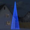 Christmas Tree Light on Flagpole 3000 LEDs Blue 315"