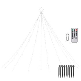 12FT Plug in Lighted Spiral Christmas Trees/RGBY