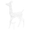 Acrylic Reindeer Family Christmas Decoration 160 LED Cold White