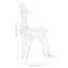 Acrylic Reindeer Family Christmas Decoration 160 LED Warm White