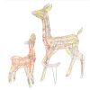 Acrylic Reindeer Family Christmas Decoration 160 LED Colorful
