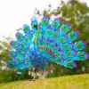 Alpine Garden Art Metal Peacock Statue