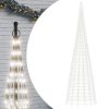 Christmas Tree Light on Flagpole 3000 LEDs Cold White 315"