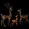 Acrylic Reindeer Family Christmas Decoration 300 LED Colorful