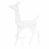 Acrylic Reindeer Family Christmas Decoration 300 LED Warm White