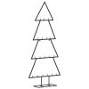 Metal Christmas Tree for Decoration Black 35.4"