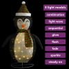 Decorative Christmas Snow Penguin Figure LED Luxury Fabric 4 ft