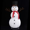 Decorative Christmas Snowman Figure LED Luxury Fabric 4 ft