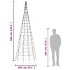 Christmas Tree Light Cone 570 LEDs Colorful 118.1"