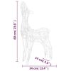 Acrylic Reindeer Family Christmas Decoration 160 LED Colorful