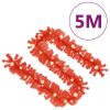 Christmas Garland with LED Lights 16 ft Red