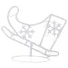 Acrylic Christmas Flying Reindeer&Sleigh 102.4"x8.3"x34.3" Warm White