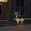 Acrylic Reindeer Christmas Decoration 140 LEDs 4 ft Colorful