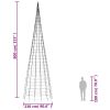 Christmas Tree Light on Flagpole 3000 LEDs Blue 315"