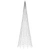 Christmas Tree Light on Flagpole 1534 LEDs Warm White 196.9"