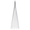 Christmas Tree Light on Flagpole 3000 LEDs Blue 315"