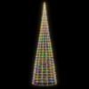 Christmas Tree Light on Flagpole 3000 LEDs Colorful 315"