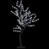 Christmas Tree 128 LEDs Cold White Light Cherry Blossom 4 ft