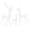 Acrylic Reindeer Family Christmas Decoration 300 LED Blue