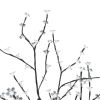 Christmas Tree 128 LEDs Warm White Light Cherry Blossom 4 ft
