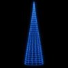 Christmas Tree Light on Flagpole 3000 LEDs Blue 315"