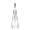 Christmas Tree Light on Flagpole 3000 LEDs Warm White 315"