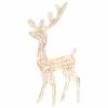 Acrylic Reindeer Christmas Decoration 140 LEDs 4 ft Colorful