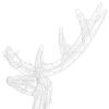 Acrylic Reindeer Christmas Decoration 140 LEDs 4 ft Colorful