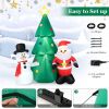 6 Feet Christmas Inflatables Giant Santa Claus Combo Decoration