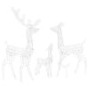 Acrylic Reindeer Family Christmas Decoration 300 LED Warm White