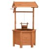 Garden Wishing Well Planter 15.7"x15.7"x33.1" Firwood