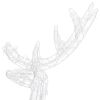 Acrylic Reindeer Family Christmas Decoration 300 LED Warm White