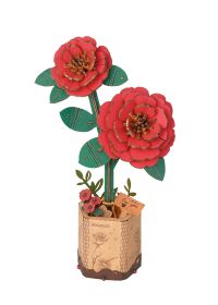 Rowood Wooden Flower Bouquet Puzzle Hand-Make Eco-friend Materials romantic Gift (style: TW031)