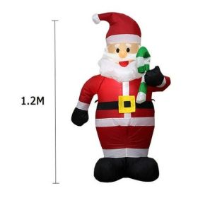 1.5m Giant Inflatable Snowman Led Glowing 1.8m Navidad Infallible Santa (size: M)
