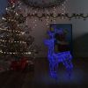 Reindeer Christmas Decoration 90 LEDs 2x1x3 ft Acrylic