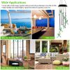 Solar Wind Chime Lights Butterfly Lamp 7 Color Changing String Lights
