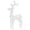 Reindeer Christmas Decoration 90 LEDs 2x1x3 ft Acrylic