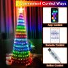 LED Lights Collapsible Christmas Tree Light with Remote App Control IP65 Waterproof Customized Multi-Color Mode Timer Setting Work with Alexa Google