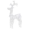Reindeer Christmas Decoration 90 LEDs 2x1x3 ft Acrylic