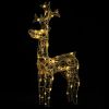 Reindeer Christmas Decoration 90 LEDs 2x1x3 ft Acrylic