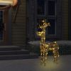 Reindeer Christmas Decoration 90 LEDs 2x1x3 ft Acrylic